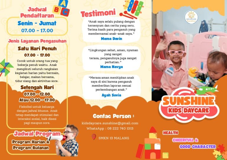 Sunshine Kids Day Care: Safe Place Buat Si Kecil