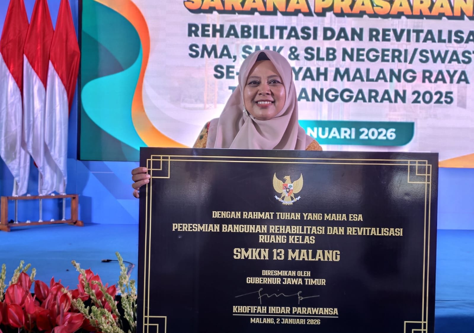 Sekolah Nyaman, Belajar Aman! SMKN 13 Malang Dapat Sentuhan Revitalisasi