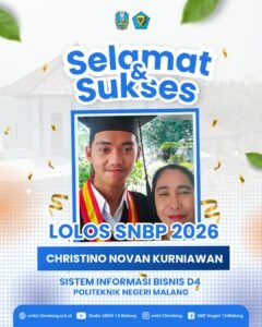 Selamat dan Sukses! Siswa SMKN 13 Malang Lolos SNBP 2026